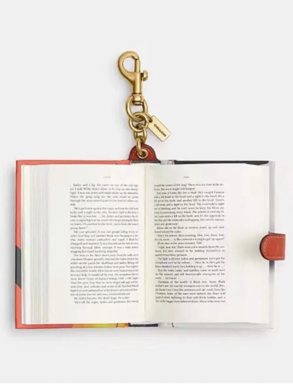 Coach Book Bag Charm I Know Why The Caged Bird Sings By Maya Angelou NWT - Picture 3 of 5